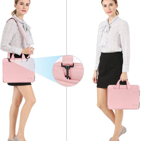 Protective Laptop Shoulder Bag Compatible with MacBook Air/Pro - Picture 5 of 6